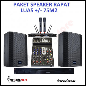 Paket Soundsystem Ruang Rapat Speaker Broadway - 75m2
